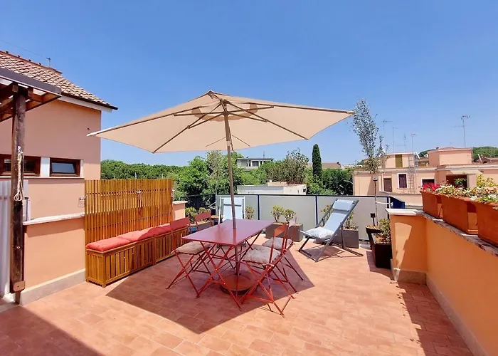 Caracalla Charming Terrace Loft Appartement *